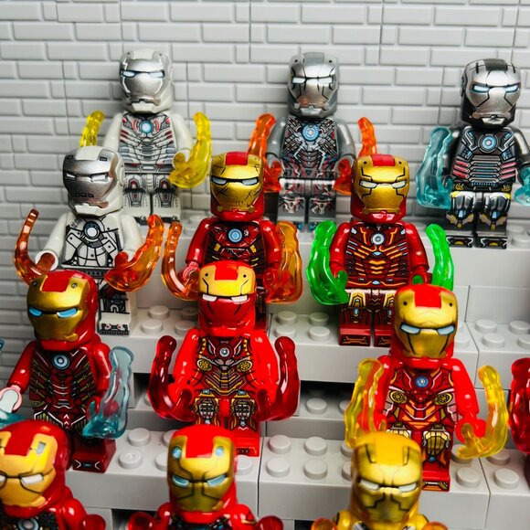 Iron Man Legion Avengers Custom Minifigures Lot of 32 - Picture 4 of 8